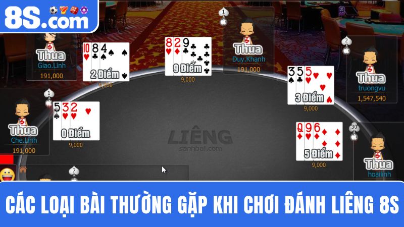 Các loại bài Liêng 8S