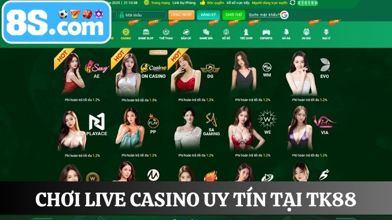 Đánh giá Top live casino uy tín nhất 2025