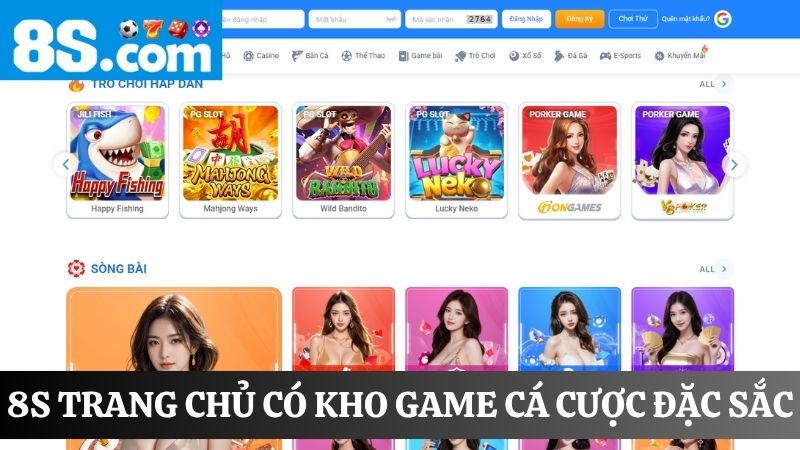Kho game 8S trang chủ